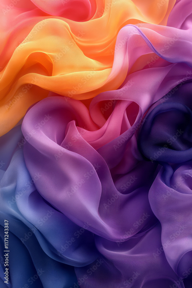 Obraz premium Abstract pastel fluid shapes swirling together, forming a modern background design,