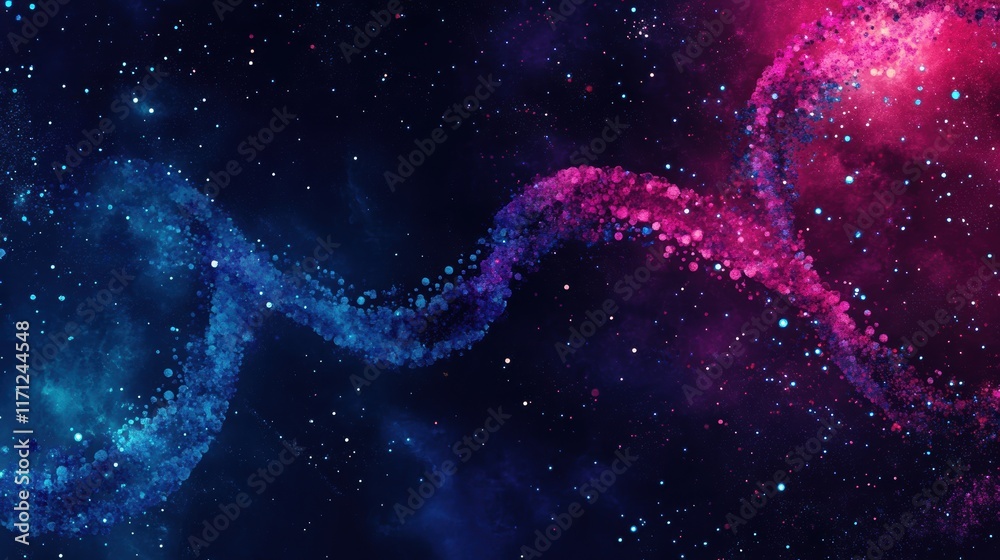 DNA double helix genetic material. Gene sequencing abstract design. Floating in space background, .science, abstract, biology, biotechnology, molecular, health, genetic DNA double helix genetic material. Gene sequencing abstract design. Floating in space background, .science, abstract, biology, biotechnology, molecular, health, genetic