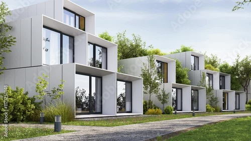 Modular houses of modern architecture
