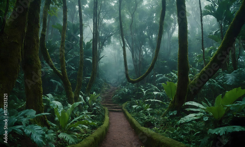 Tropical Jungle Escape - A Rich Green Oasis