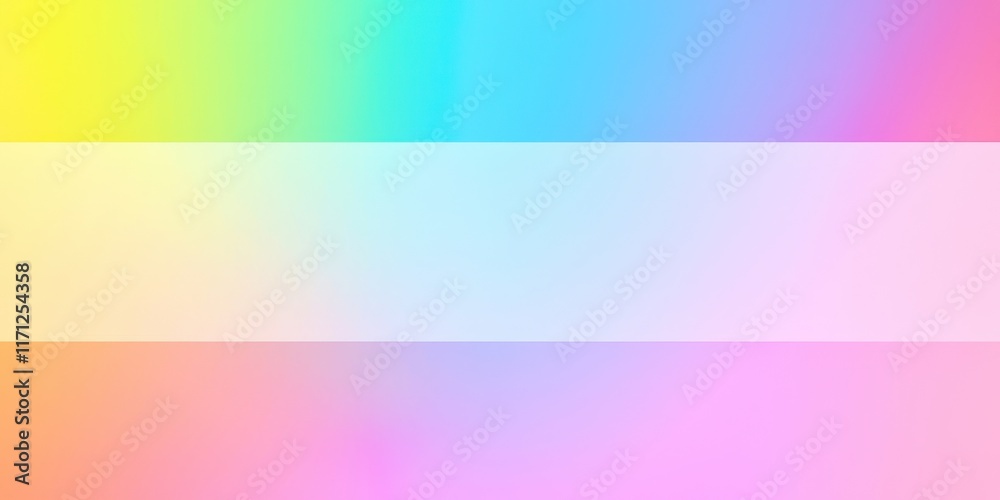 Obraz premium Rainbow colored background with a white stripe