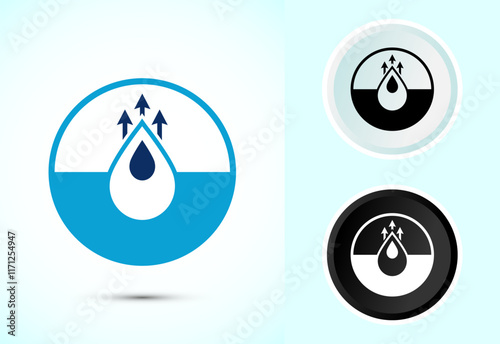 Quick dry icon design illustration. Fast dry cleaning service sign