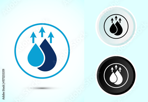 Quick dry icon design illustration. Fast dry cleaning service sign