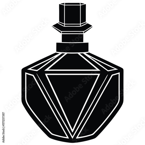 perfume bottle vector illustration