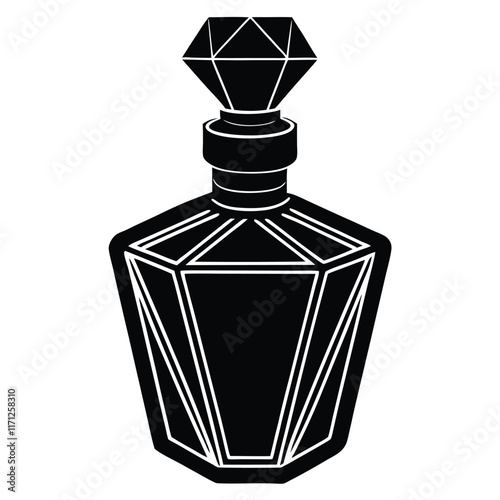 perfume bottle vector illustration