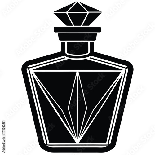 perfume bottle vector illustration