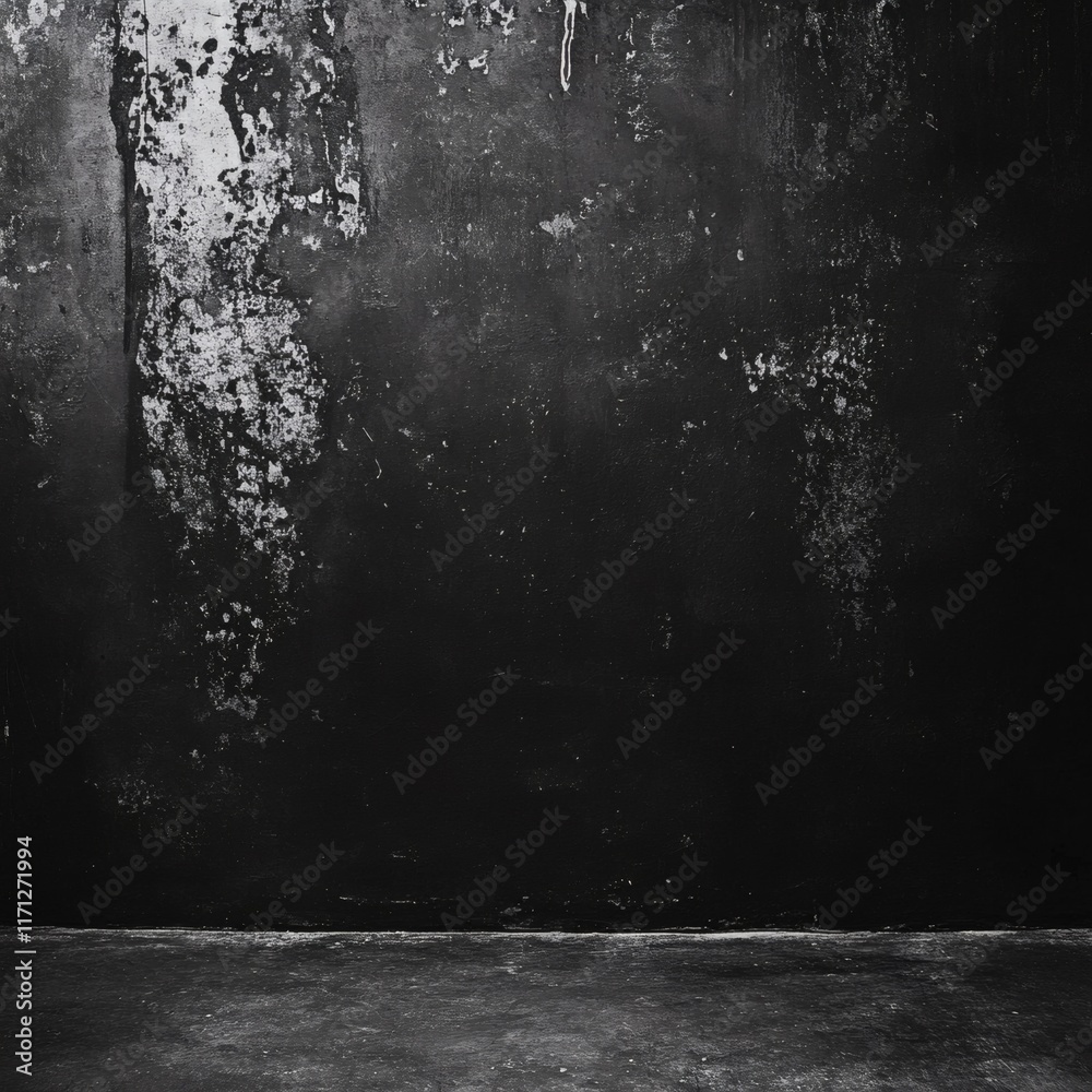 Obraz premium black wall concrete texture background