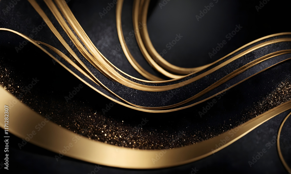 custom made wallpaper toronto digitalblack and gold metallic background