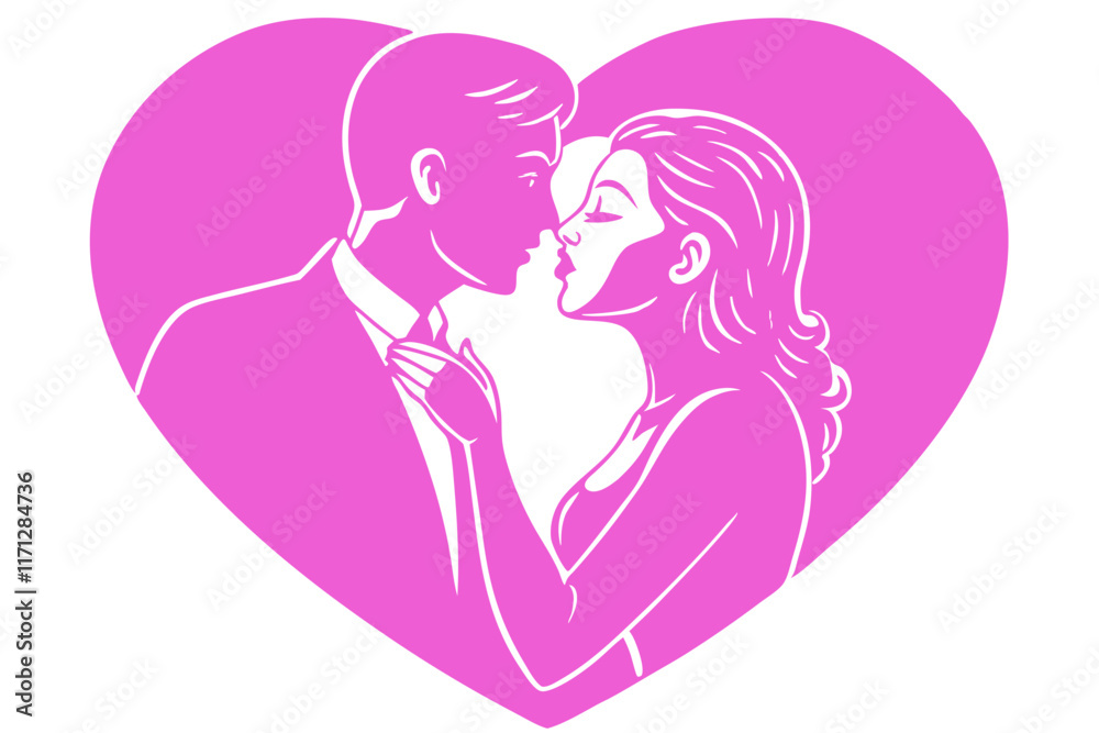 silhouette of a couple happy valentine day silhouette of a couple happy valentine day