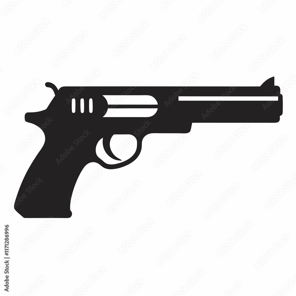 gun isolated on white gun isolated on white