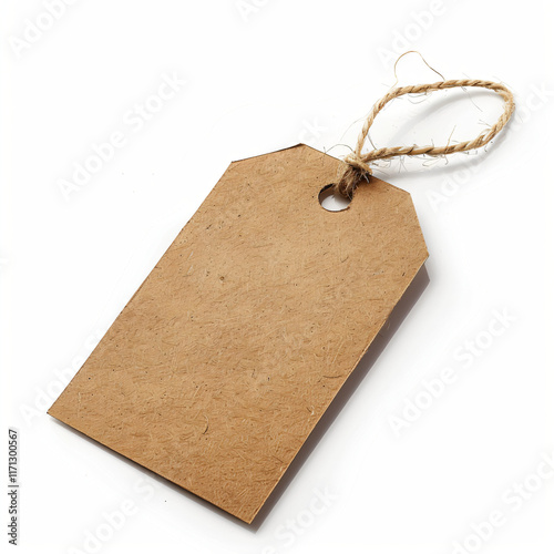 Decorative Twine-Knotted Paper Tag