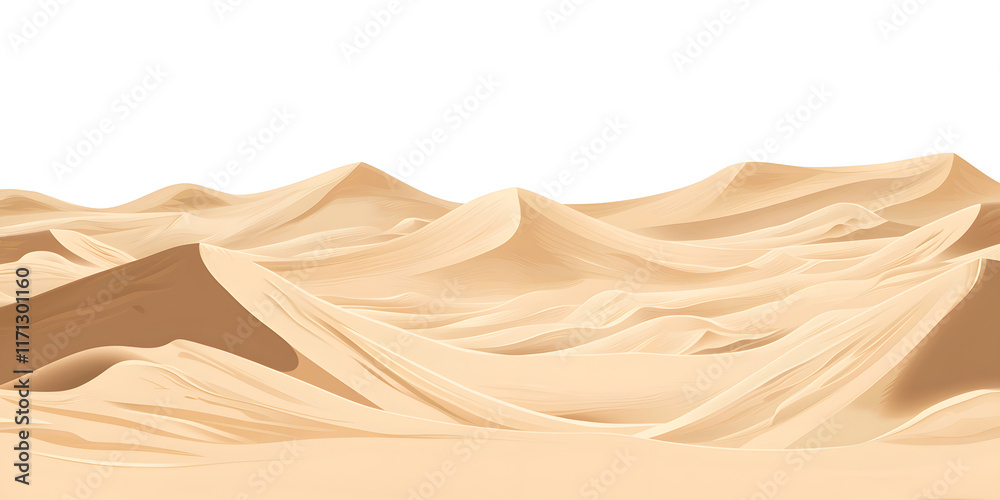vast desert landscape with soft, undulating sand dunes in faint sand colored tones. serene scene evokes sense of tranquility and isolation vast desert landscape with soft, undulating sand dunes in faint sand colored tones. serene scene evokes sense of tranquility and isolation
