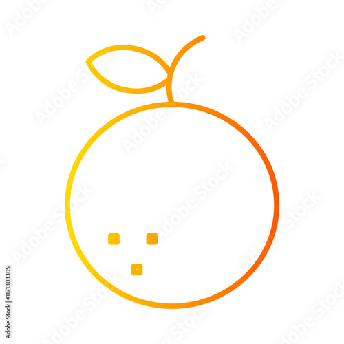 tangerine gradient icon
