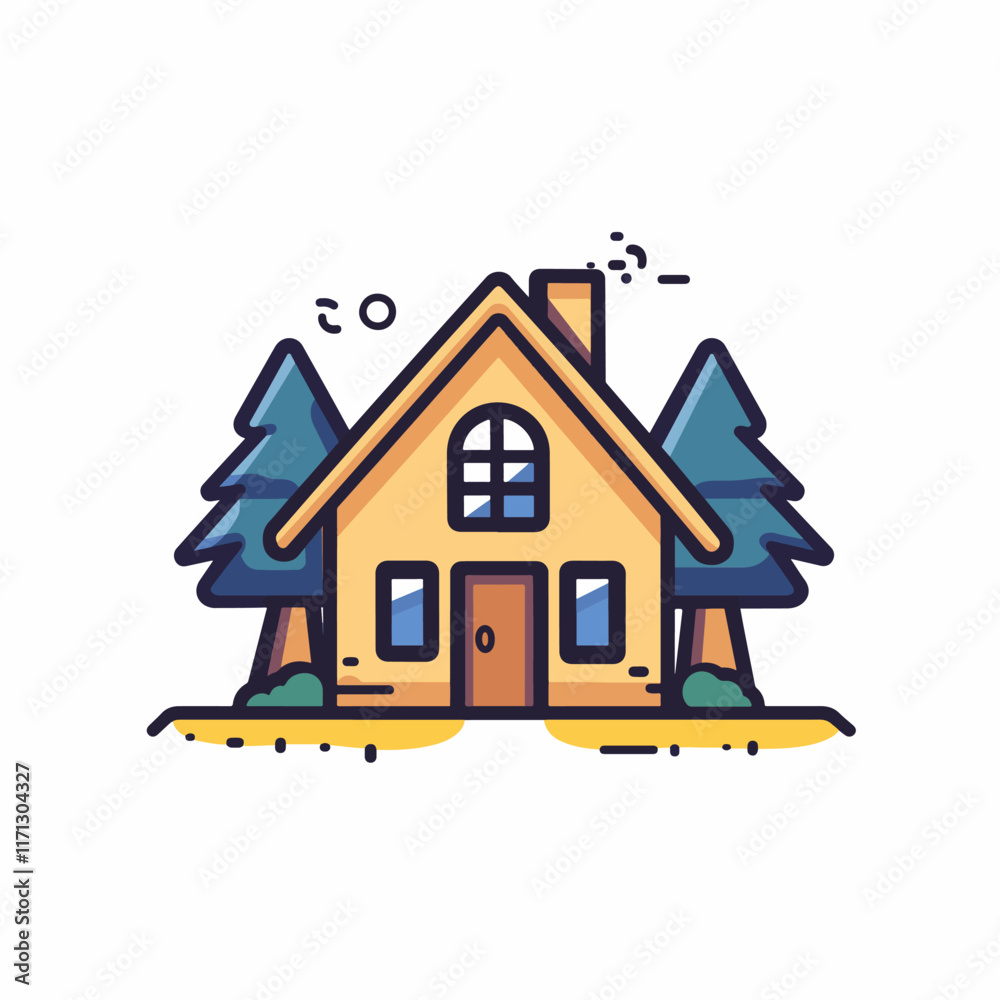 Naklejka premium house home roof logo vector icon design