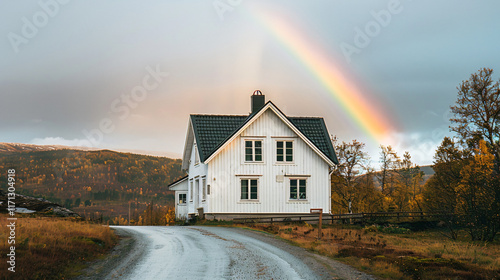 House with Rainbow View