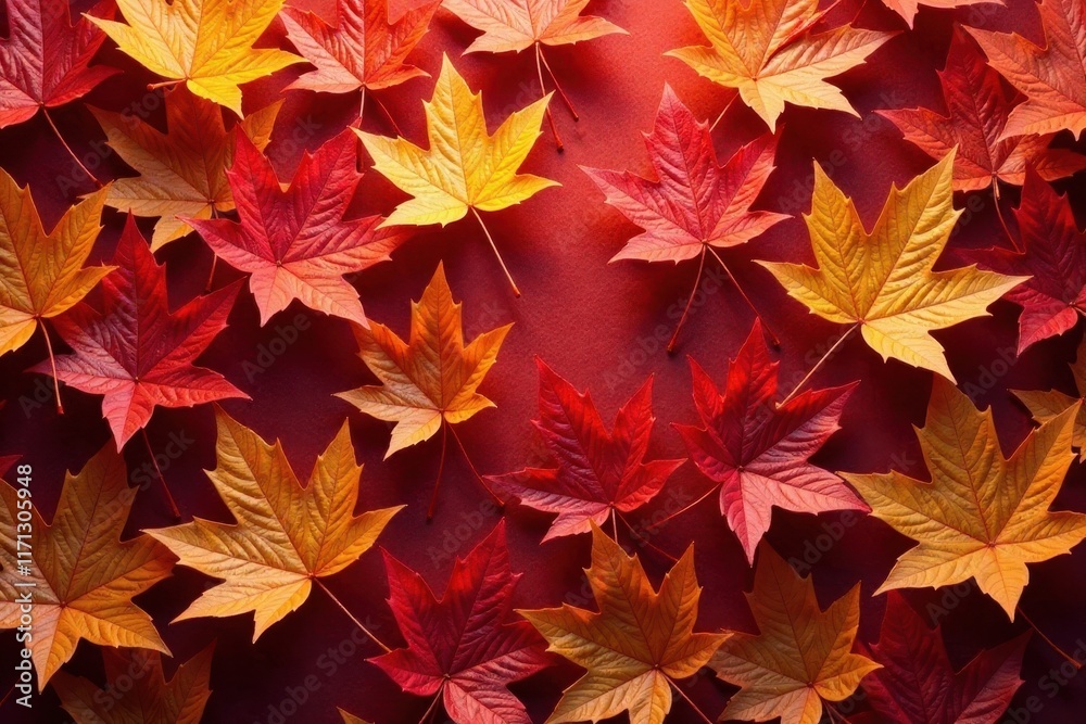 Intricate autumn leaf pattern Vibrant red, orange, yellow foliage carpet , forest floor, colorful Intricate autumn leaf pattern Vibrant red, orange, yellow foliage carpet , forest floor, colorful