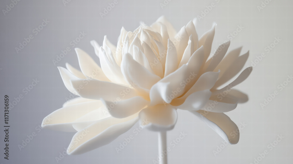 stunning 3D printed model of flower, showcasing intricate details and beauty. This elegant design highlights artistry of modern technology in floral representation