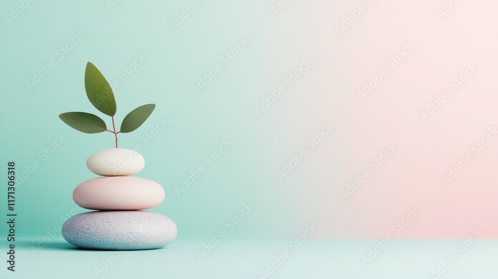 Stack of balanced stones at beach against clear background Stack of balanced stones at beach against clear background