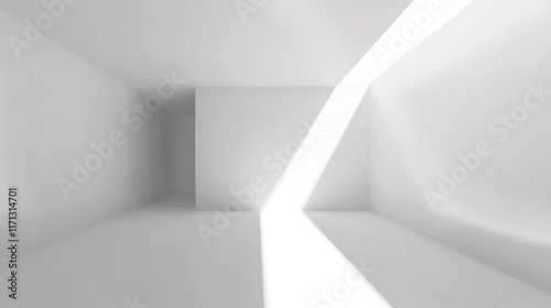 Wallpaper Mural Versatile Studio Backdrop with White Background and Simulated Lighting for Object or Text Placement Torontodigital.ca