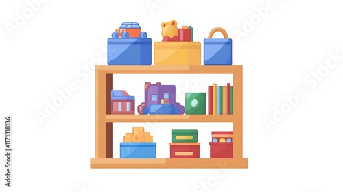 A colorful logo for a children's toy store