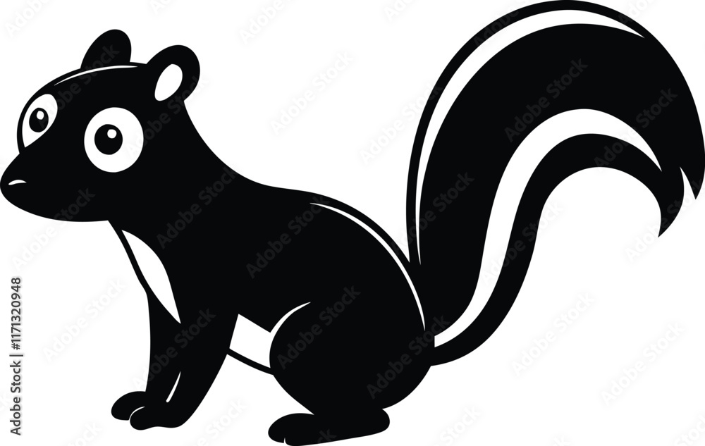 Obraz premium skunk silhouette