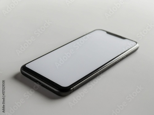 smartphone mockup on white background photo