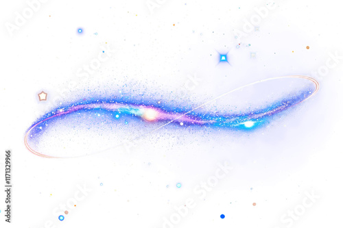 Infinity symbol made of stardust and stars in the universe png clipart transparent