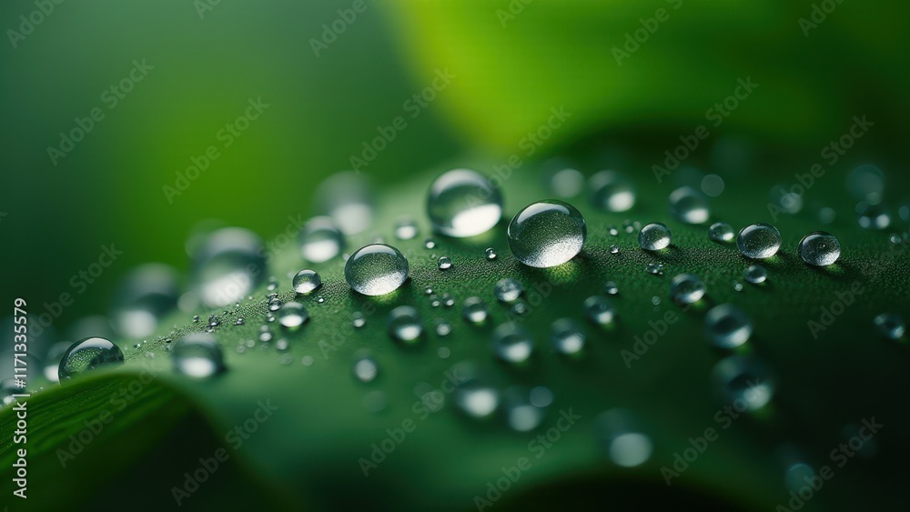 Dew Drops Glimmering on a Spider Web with Green Background
Dew Drops Glimmering on a Spider Web with Green Background