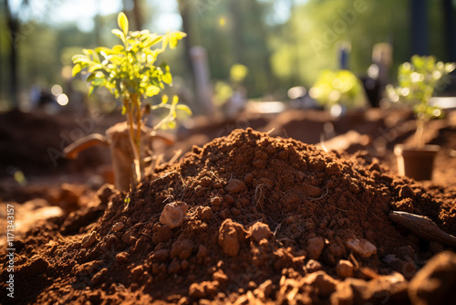 notion of simplicity and genuineness is represented by dirt, symbolizing profound importance of fundamental components of earth photo