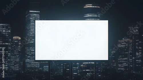Corporate advertising displays featuring large billboards and promotional signage in an urban setting, highlighting modern marketing strategies and the influence of outdoor advertising in business.
