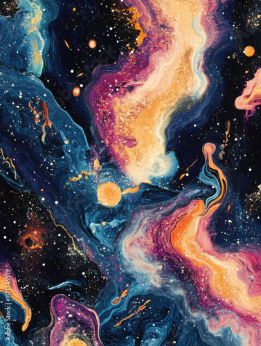 Breathtaking cosmic adventure, discovering endless wonders of universe, from mesmerizing galaxies and twinkling stars to mystical nebulae