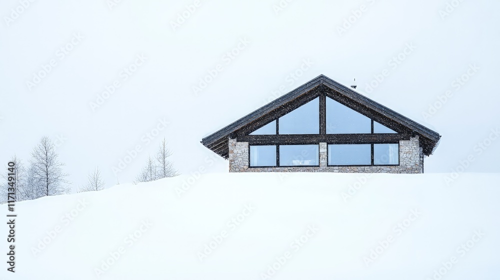 Luxury House Surrounded by Snowy Winter Landscape
Luxury House Surrounded by Snowy Winter Landscape