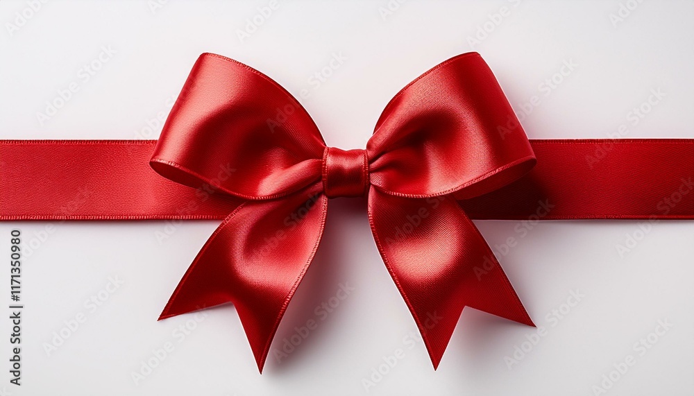 red satin gift bow on a white background perfect for holiday celebrations and festive decorations red satin gift bow on a white background perfect for holiday celebrations and festive decorations