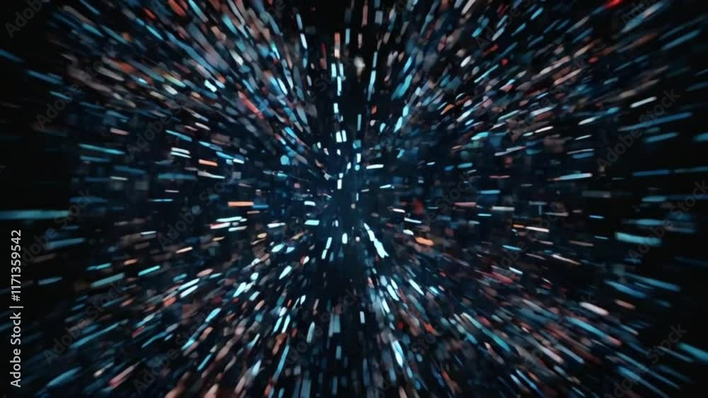 A synchronization of visual and audio glitches, where sound frequencies distort the video feed with noisy static pulses, blurring the screen with jagged, 4k High-Quality background animation video