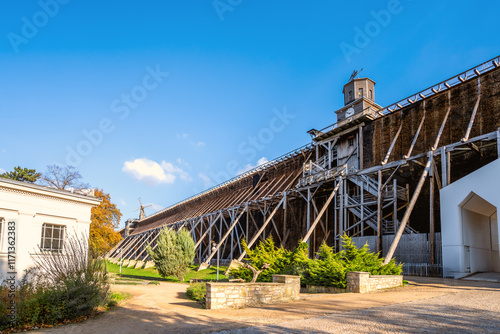 Gradierwerk, Kuranlage, Bad Salzelmen, Schönebeck, Sachsen Anhalt, Deutschland  photo