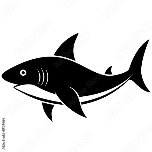 shark silhouette vector illustrator