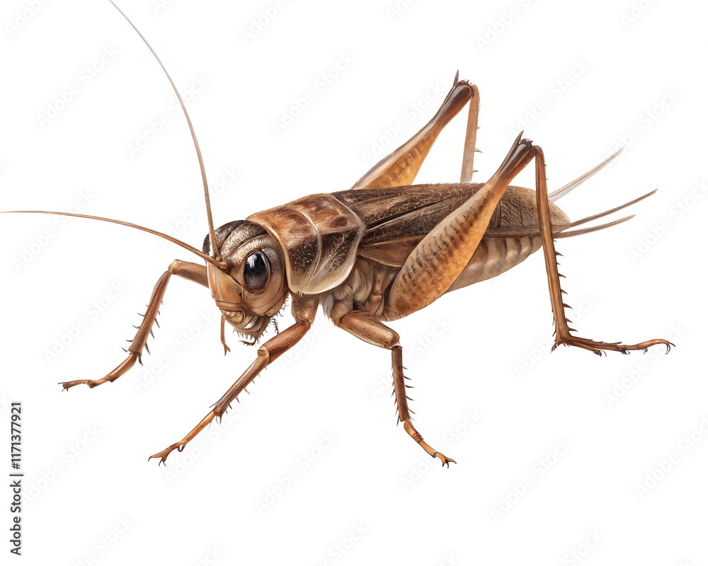 Cricket pet animal isolated on white background Cricket pet animal isolated on white background
