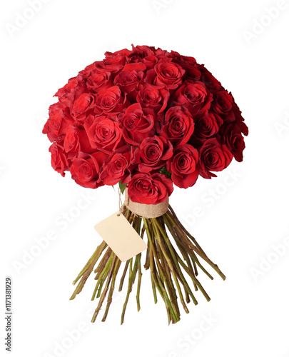Elegant Red Rose Bouquet with Rustic Stems