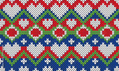 Seamless printable knitting patterns, wallpapers, ultra-high resolution raster illustrations, print-on-demand patterns.