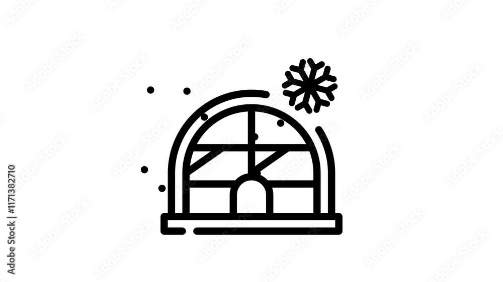 Greenhouse snowflake above ice house window with blue frame. Suitable for winter holiday greeting cards and seasonal decorations.
Greenhouse snowflake above ice house window with blue frame. Suitable for winter holiday greeting cards and seasonal decorations.