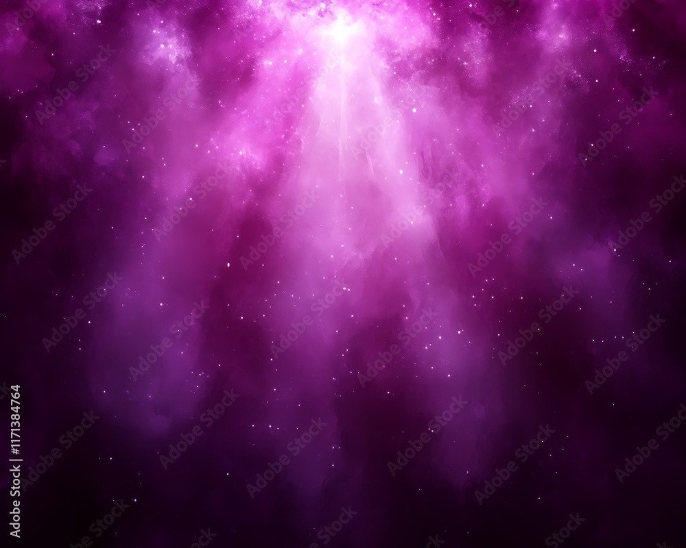 Pink nebula, cosmic rays, glowing light. Pink nebula, cosmic rays, glowing light.