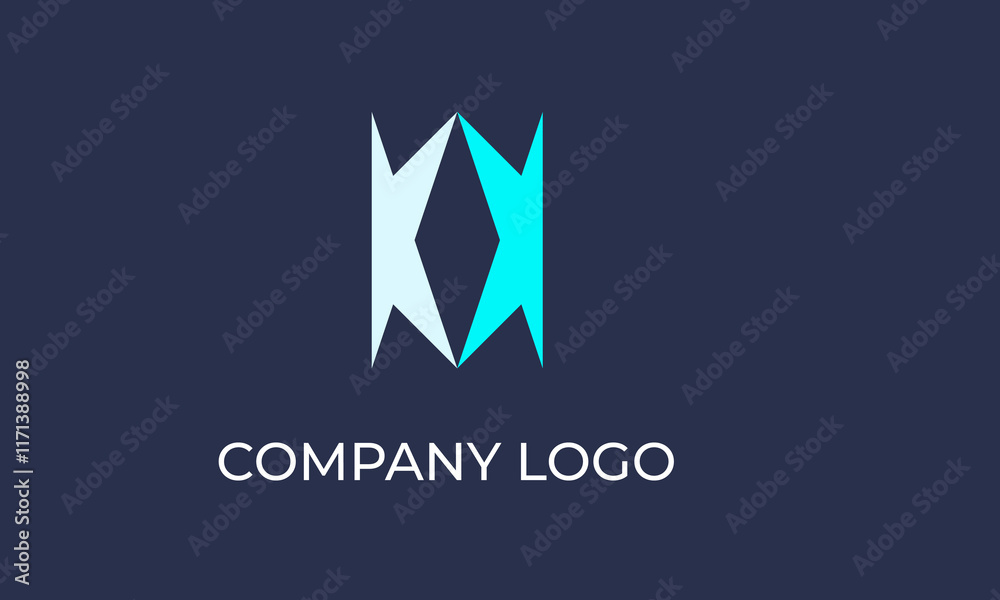 Obraz premium Abstract Logo Design with Subtle Geometric Elements