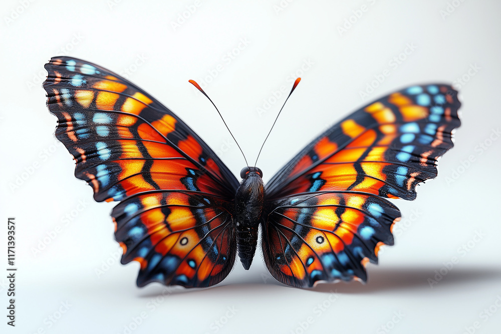 Obraz premium butterfly on white background