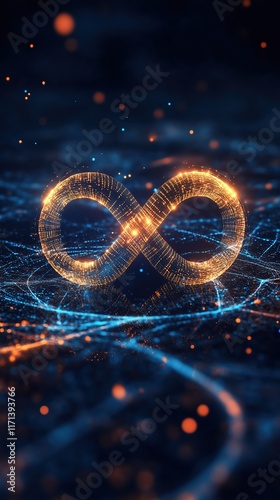 DevOps Concept Software Development, Infinity Symbol	
