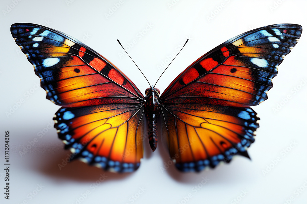 Fototapeta premium butterfly on white background