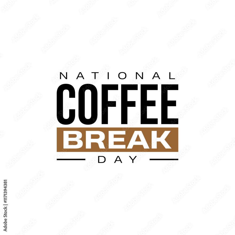 Fototapeta premium national coffee break day