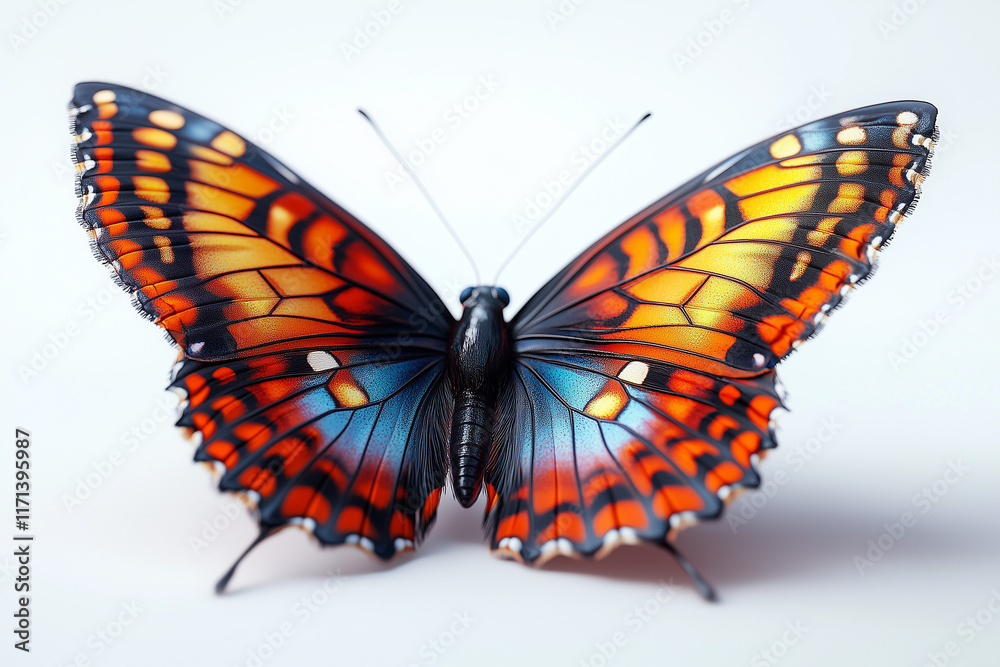 Fototapeta premium butterfly on white background