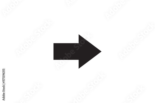 Arrow vector silhouette image made by adobe illustrator
