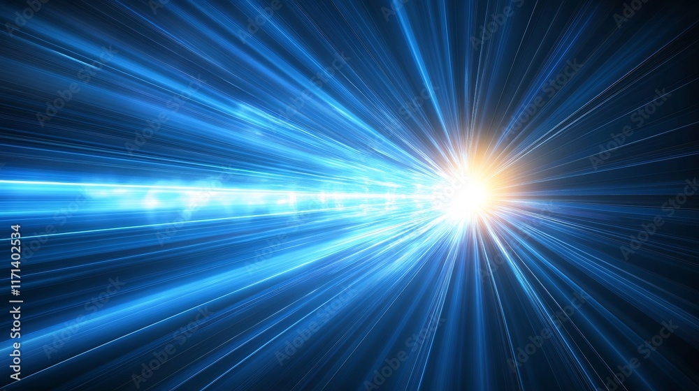 Abstract Blue Light Burst: A Journey into the Speed of Light Abstract Blue Light Burst: A Journey into the Speed of Light