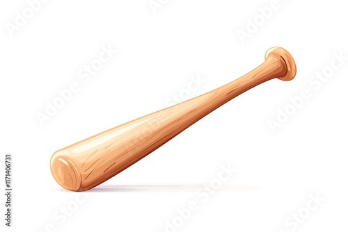 Wallpaper Mural Wooden baseball bat isolated on white background. Torontodigital.ca